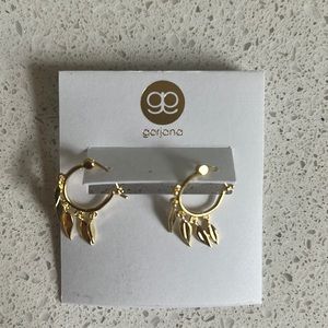 Brand new Gorjana little gold hoop earrings